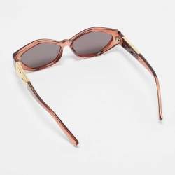 Le Specs Brown/Black Petite Panthere Oval Sunglasses
