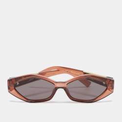 Le Specs Brown/Black Petite Panthere Oval Sunglasses
