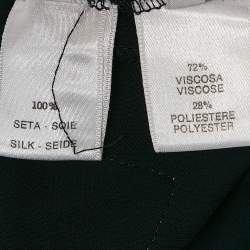 Pre Owned Leonard Paris Black Printed Silk Jersey Sleeveless Maxi Dress S