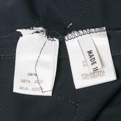 Pre Owned Leonard Paris Black Printed Silk Jersey Sleeveless Maxi Dress S