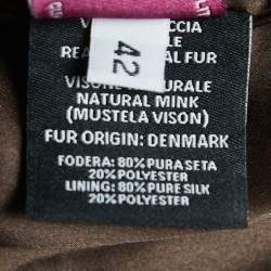 Pre Owned Lily Violette Brown Mink Fur Coat M