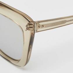 Linda Farrow Grey/Silver Mirror LFL/556 Oversized Sunglasses