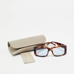 Pre Owned Linda Farrow Tortoise Brown Morrison Rectangle Sunglasses