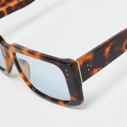 Pre Owned Linda Farrow Tortoise Brown Morrison Rectangle Sunglasses