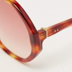 مملوكة مسبقًا Linda Farrow Tortoise Brown Gradient 8466 Paloma Oversized Sunglasses