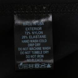 Pre Owned Lisa Marie Fernandez Black Faux leather Zip Front Hannah Cropped Leggings M