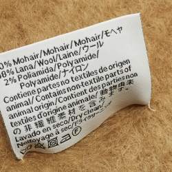 مملوكة مسبقًا لووي وشاح بني بشرابات من قماش موهير مع رقعة أناغرام