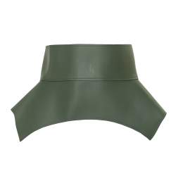 Pre Owned Loewe Green Leather Obi Corset Belt S