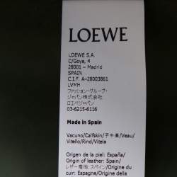 Pre Owned Loewe Green Leather Obi Corset Belt S