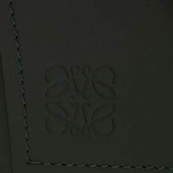 Pre Owned Loewe Green Leather Obi Corset Belt S