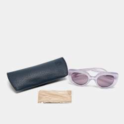 Pre Owned Loewe Lilac LW401001 Curvy Butterfly Sunglasses