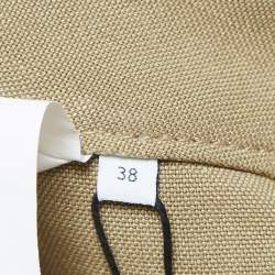 Loewe Brown Linen Blend Patch Pocket Cargo Pants S