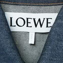 مملوكة مسبقًا Loewe Blue Denim Fisherman Turn-Up Jacket M