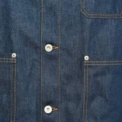 مملوكة مسبقًا Loewe Blue Denim Fisherman Turn-Up Jacket M