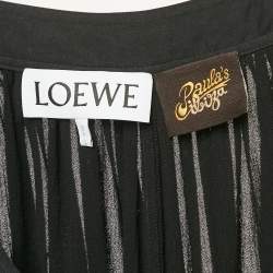 Pre Owned Loewe X Paula's Ibiza Black Cotton Balloon Drop-Crotch Trousers S