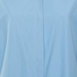 Pre Owned Loewe Blue Cotton High-Low Shirt Dress S