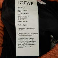 Pre Owned Loewe Orange Leather Culottes M 