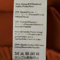 Pre Owned Loewe Orange Leather Culottes M 