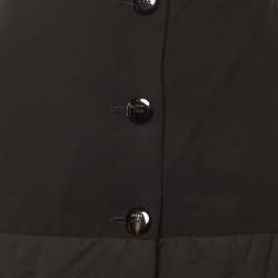 Pre Owned تنورة لويفي مبطنة قطن وفيسكوز أزرار سوداء وسطى مقاس متوسط (ميديوم)