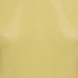 Pre Owned Loewe Yellow Knit Bell Sleeve Turtle Neck Sweater XS