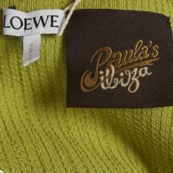 Pre Owned Loewe x Paula's Ibiza Aniseed Green Sequin Bustier Top XS