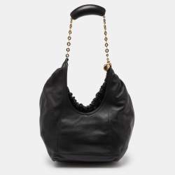 Loewe Black Leather Medium Squeeze Bag