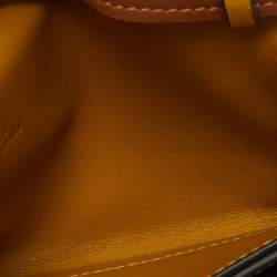 Pre Owned Loewe Brown Leather Anagram Neck Card Holder