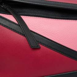 Loewe Tri Color Leather Small Puzzle Top Handle Bag