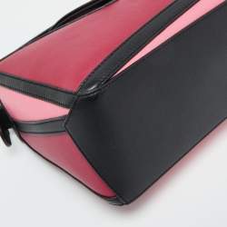Loewe Tri Color Leather Small Puzzle Top Handle Bag