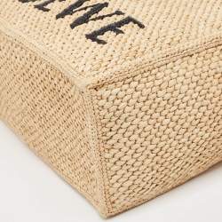 Loewe Natural Raffia Medium Font Tote