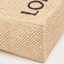 Loewe Natural Raffia Medium Font Tote