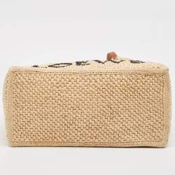 Loewe Natural Raffia Medium Font Tote