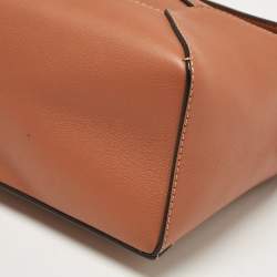 Loewe Brown Leather Small Puzzle Shoulder Bag