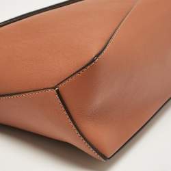 Loewe Brown Leather Small Puzzle Shoulder Bag