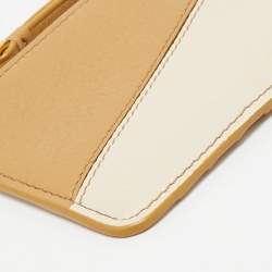 Loewe Beige Leather Puzzle Coin Card Holder