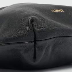 Pre Owned Loewe Black Leather Mini Flamenco Shoulder Bag
