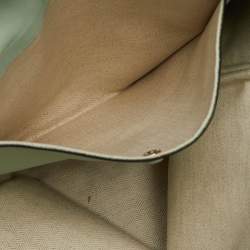 Loewe Pastel Green Leather Paulas Ibiza Edition Vertical Fringe Tote