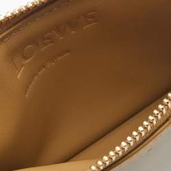 Pre Owned Loewe Multicolor Leather Puzzle Zip Card Holder