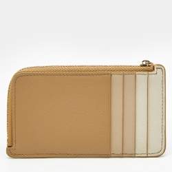 Pre Owned Loewe Multicolor Leather Puzzle Zip Card Holder