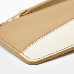 Pre Owned Loewe Multicolor Leather Puzzle Zip Card Holder