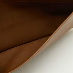 Pre Owned Loewe Brown Leather Anagram Long Wallet