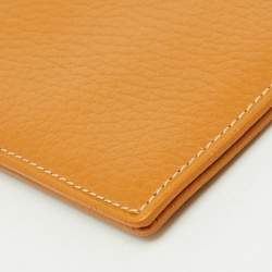 Pre Owned Loewe Brown Leather Anagram Long Wallet