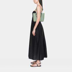 Pre Owned Loewe Green Small Smooth Calfskin Anagram Tote