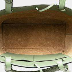 Pre Owned Loewe Green Small Smooth Calfskin Anagram Tote