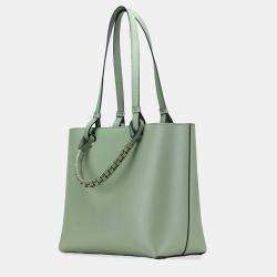 Pre Owned Loewe Green Small Smooth Calfskin Anagram Tote