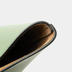 Pre Owned Loewe Green Small Smooth Calfskin Anagram Tote