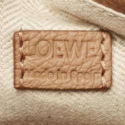 Pre Owned Loewe Brown Leather Mini Puzzle Shoulder Bag