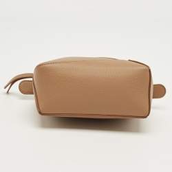 Pre Owned Loewe Brown Leather Mini Puzzle Shoulder Bag