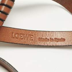 Pre Owned Loewe Candle Brown Leather Basket Bag