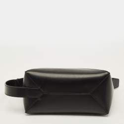 مملوكة مسبقًا حقيبة مكياج لويفي بازل جلد أسود